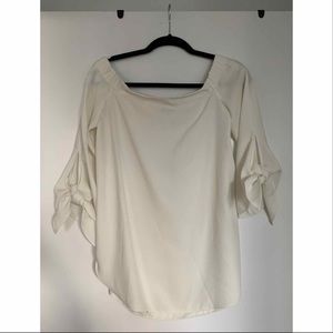 Club Monaco off-shoulder blouse